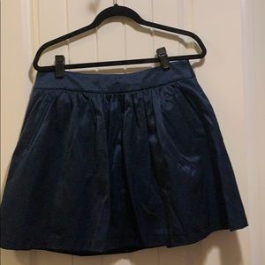 Banana republic a line skirt navy blue 10